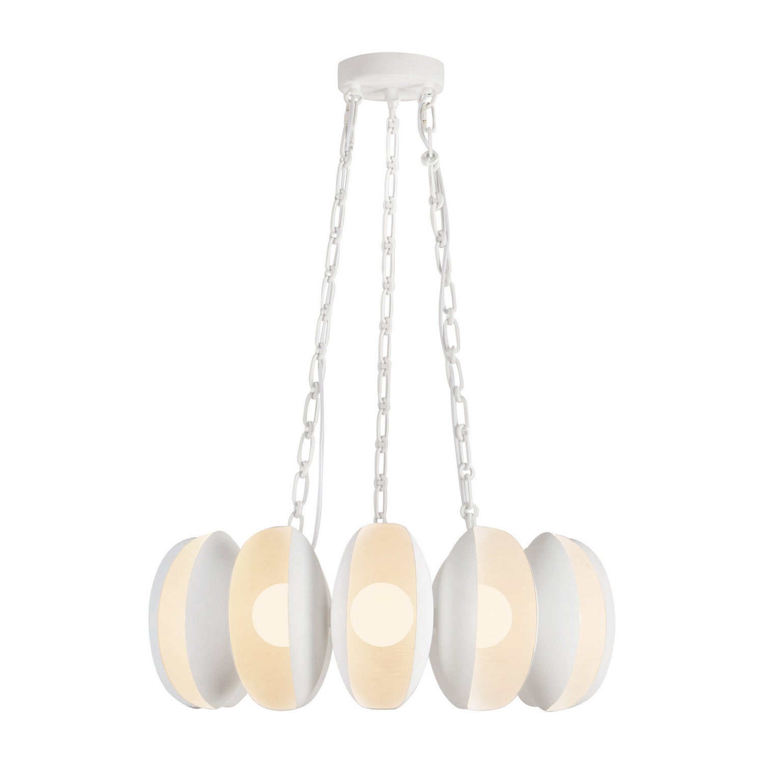 Alora - CH305725AW - LED Chandelier - Cortez - Antique White