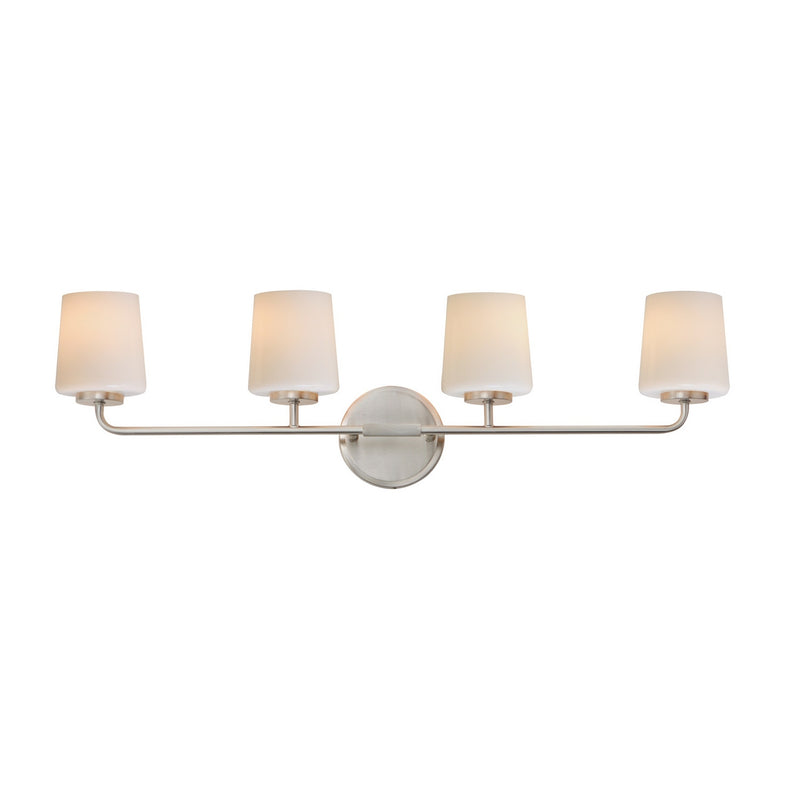 Maxim - 12694WTSN - Four Light Bath Vanity - Durham - Satin Nickel