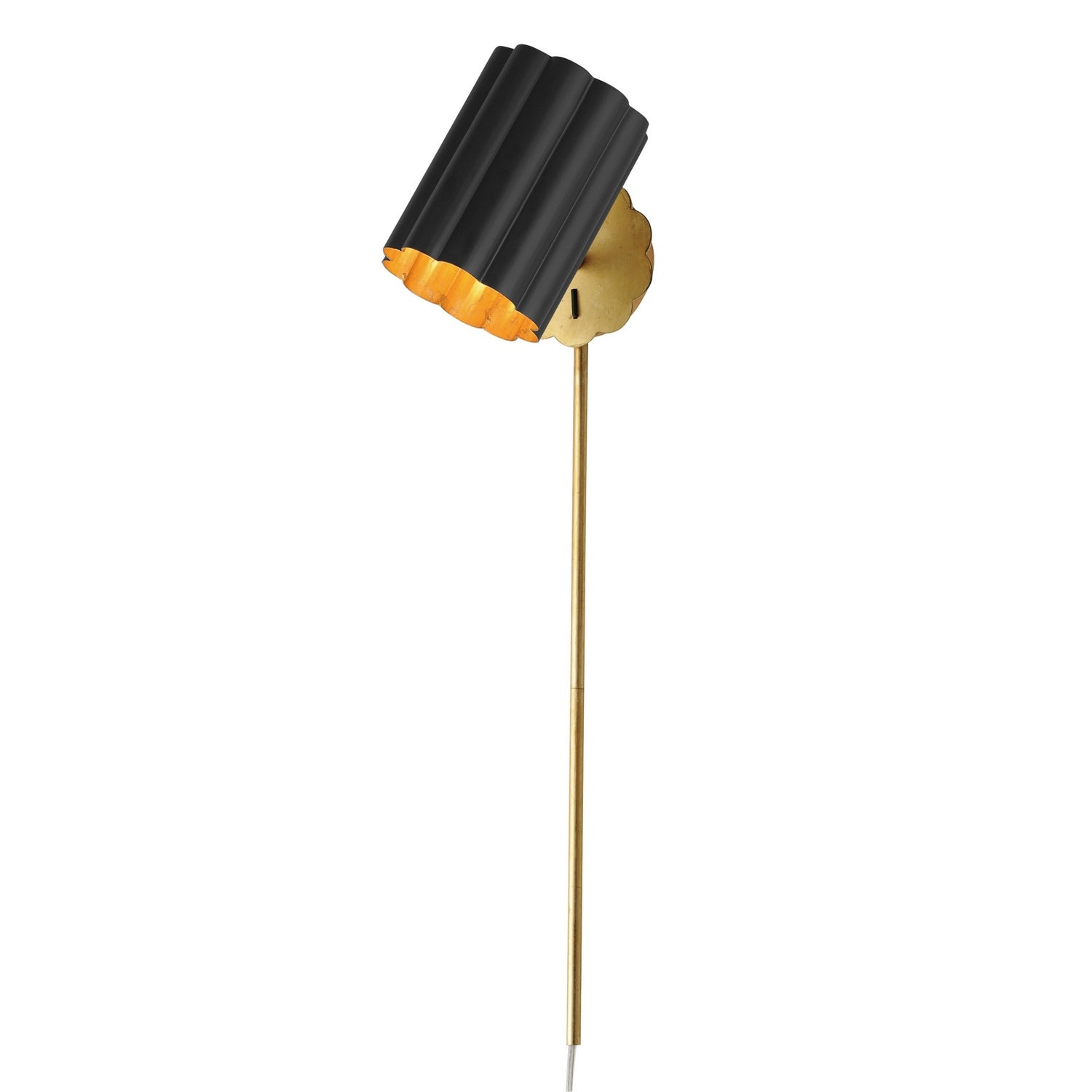 Maxim - 18050BKGL - One Light Wall Sconce - Primrose - Gold Leaf