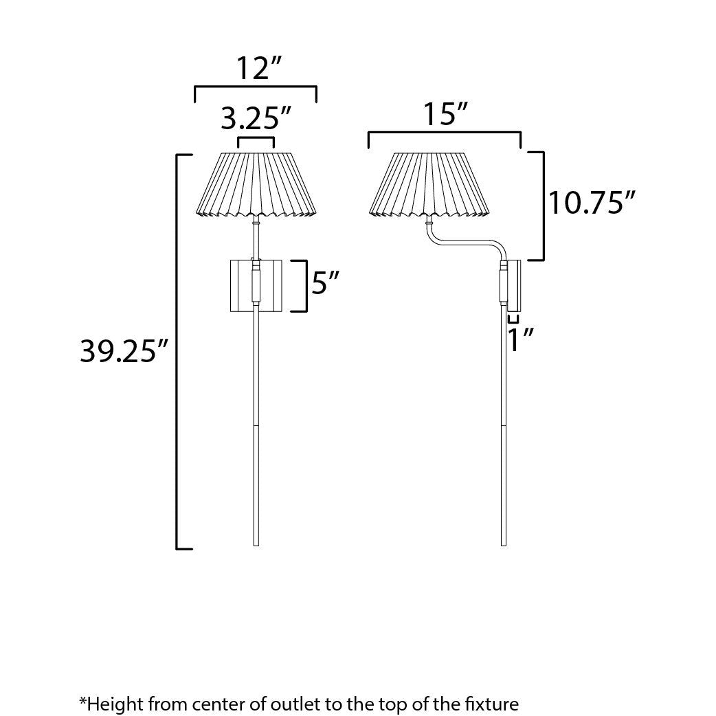 Maxim - 18410BWWBR - One Light Wall Sconce - Dunbridge - Weathered Brass