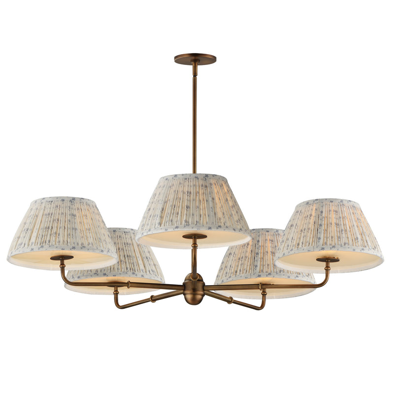 Maxim - 18415BWWBR - Five Light Chandelier - Dunbridge - Weathered Brass