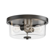Maxim - 5691CLBK - Two Light Flush Mount - Fuller - Black