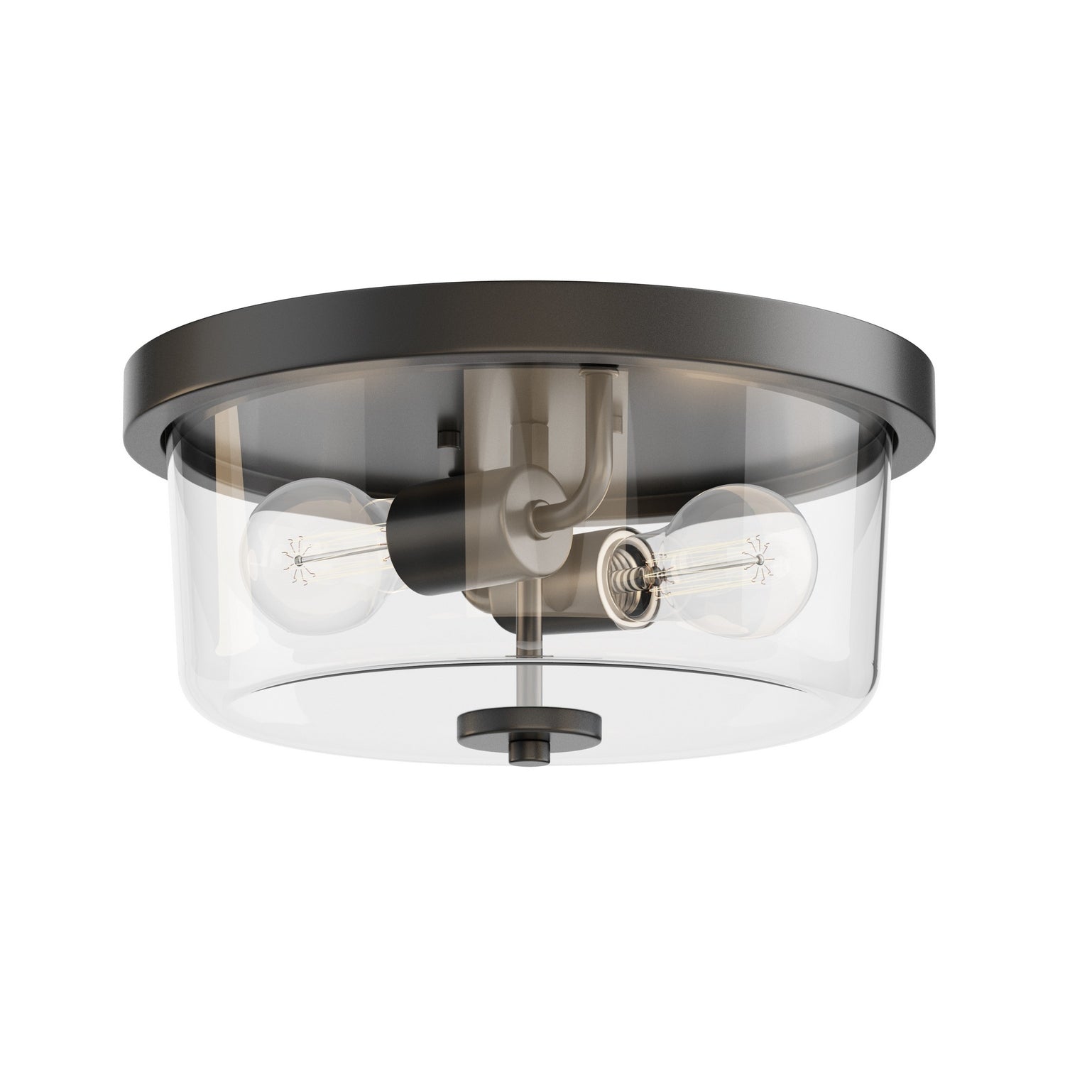 Maxim - 5691CLBK - Two Light Flush Mount - Fuller - Black