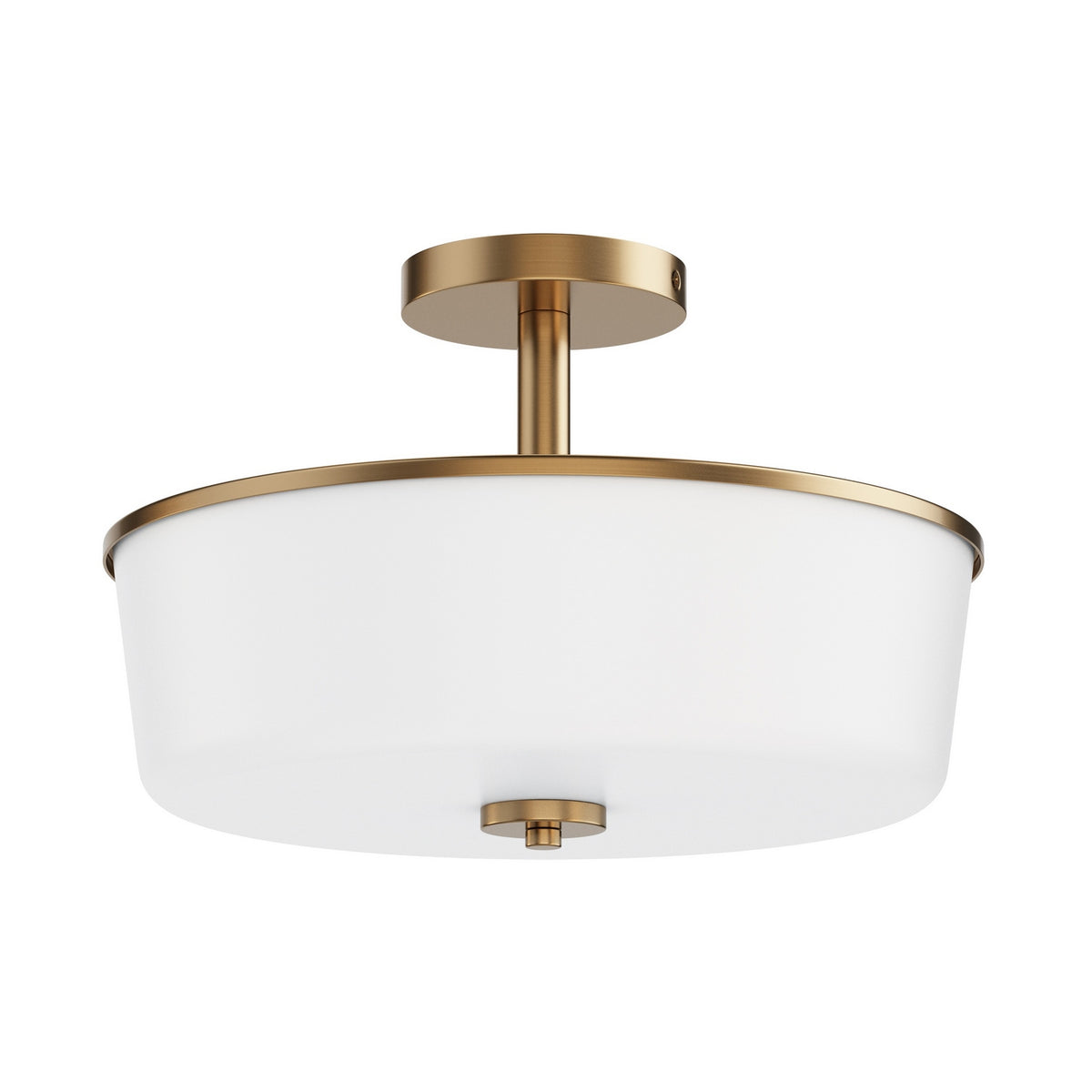 Maxim - 5695WTNAB - Three Light Semi Flush/Pendant Convertible - Fuller - Natural Aged Brass