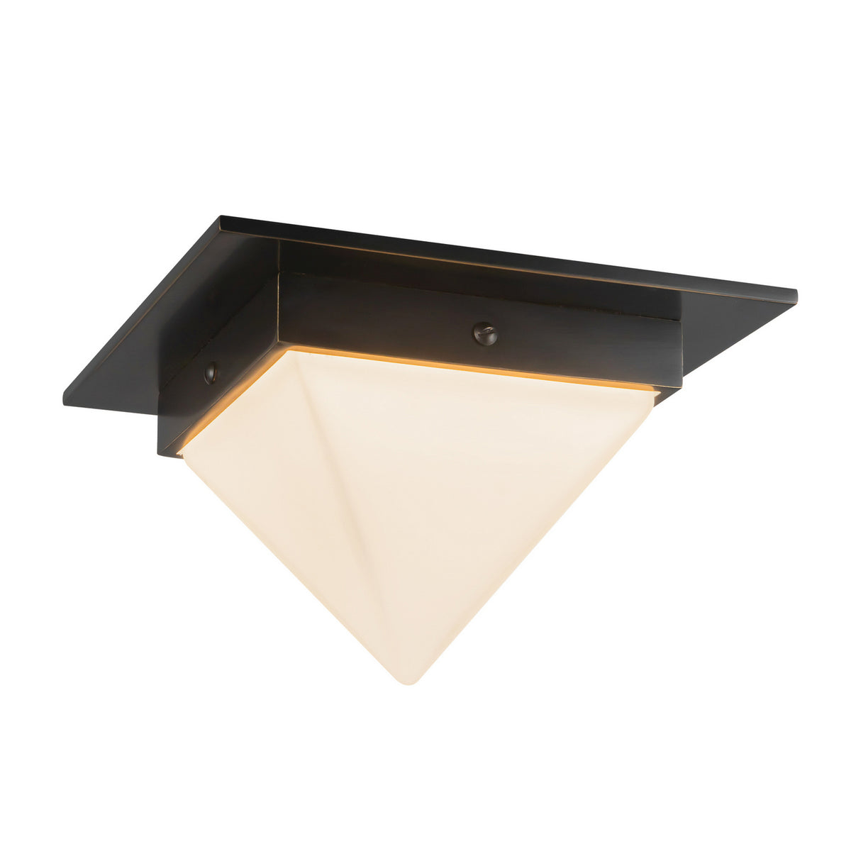 Alora - FM345084UBOP - One Light Flush Mount - Mineral - Urban Bronze/Matte Opal Glass