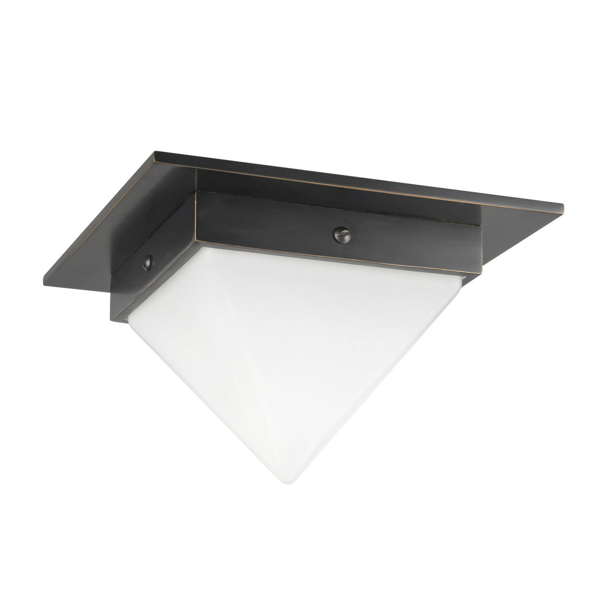 Alora - FM345084UBOP - One Light Flush Mount - Mineral - Urban Bronze/Matte Opal Glass