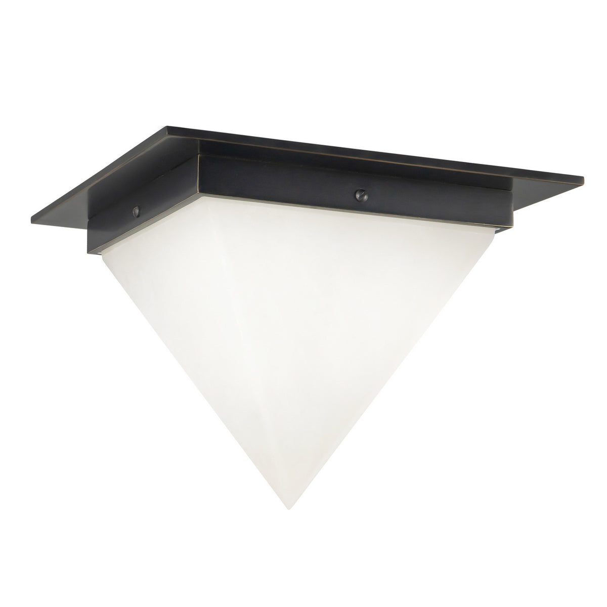 Alora - FM345119UBAR - One Light Flush Mount - Mineral - Urban Bronze/Alabaster