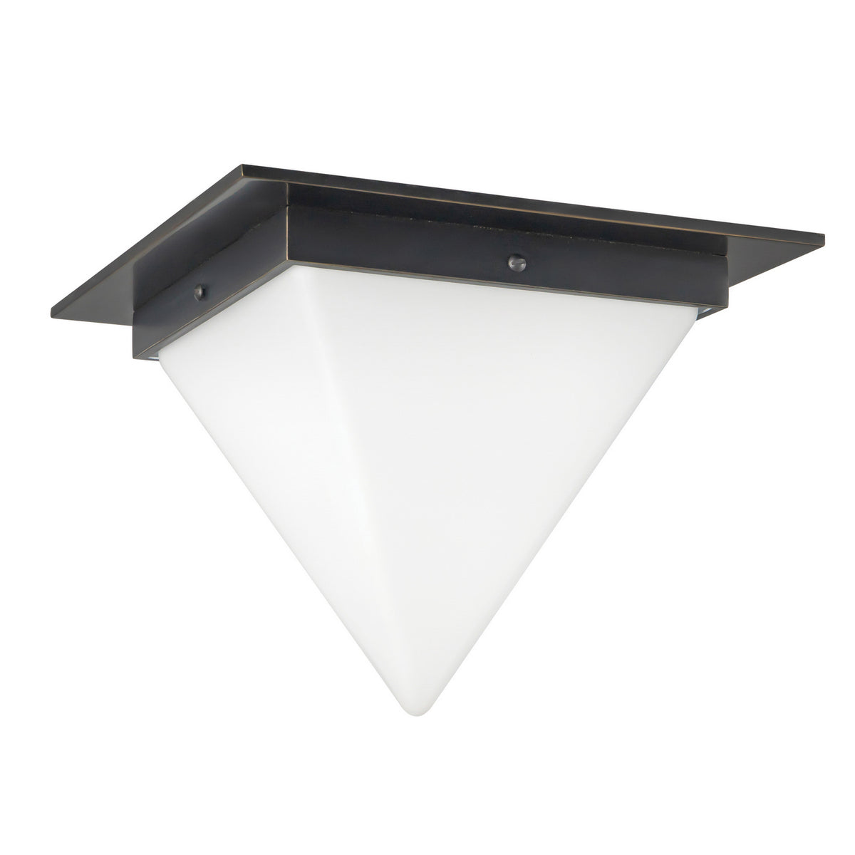 Alora - FM345119UBOP - One Light Flush Mount - Mineral - Urban Bronze/Matte Opal Glass