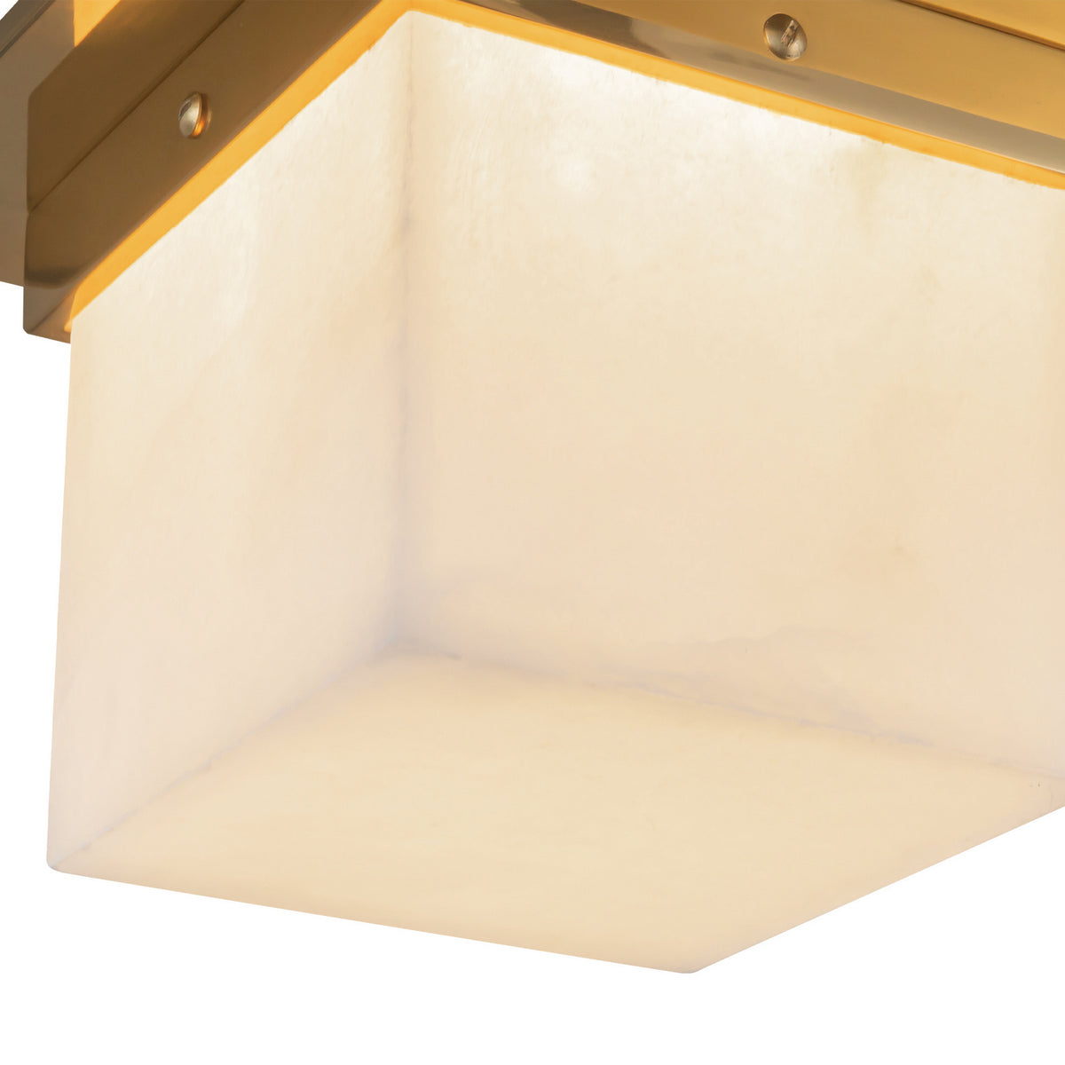 Alora - FM356085PTBAR - One Light Flush Mount - Mineral - Patina Brass/Alabaster