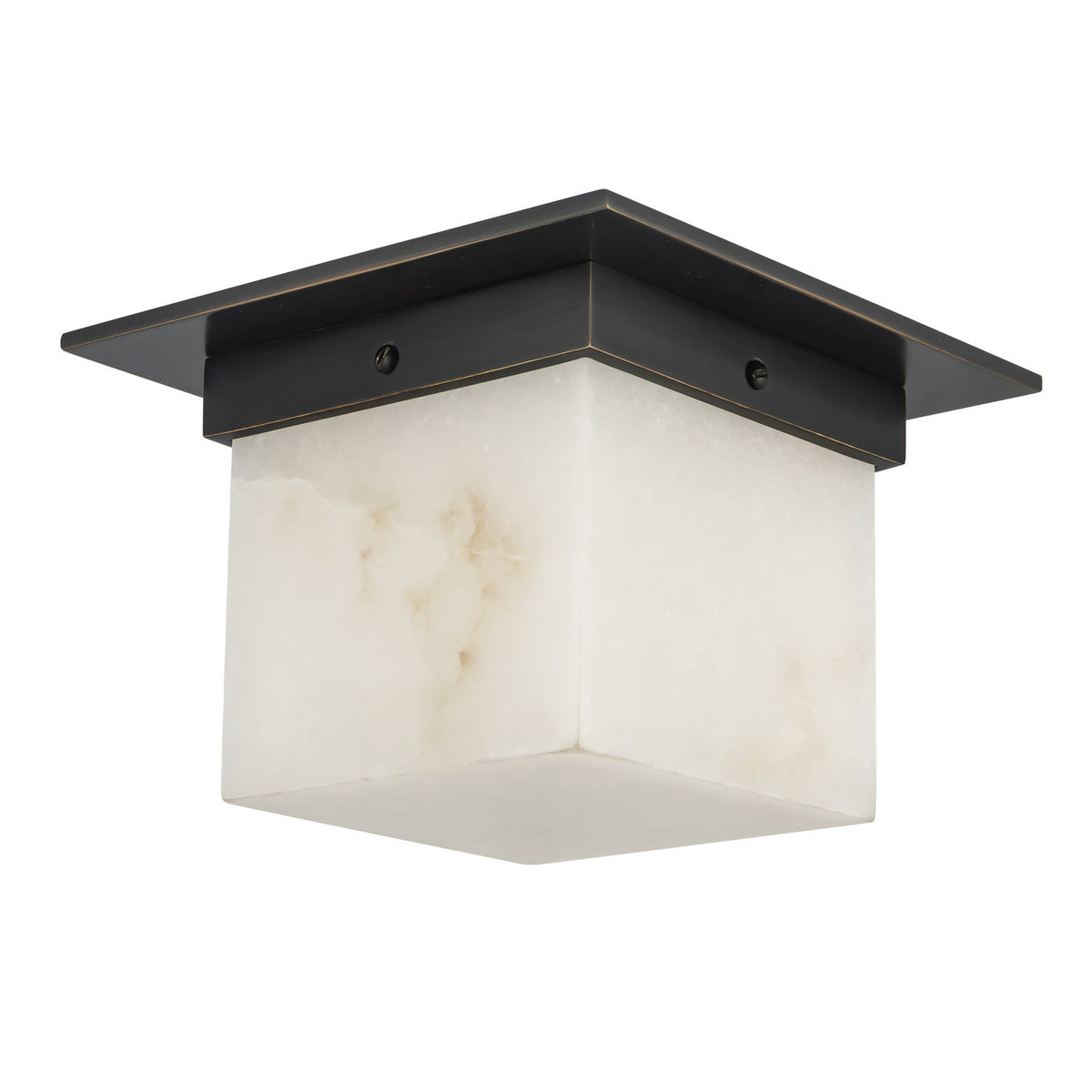 Alora - FM356085UBAR - One Light Flush Mount - Mineral - Urban Bronze/Alabaster