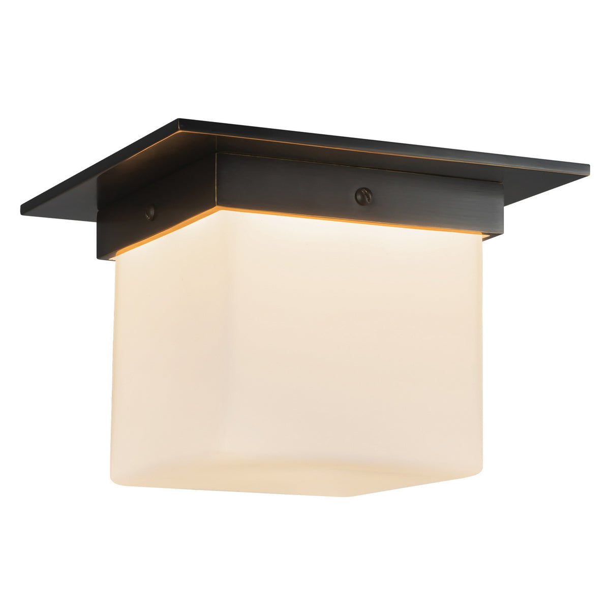 Alora - FM356085UBOP - One Light Flush Mount - Mineral - Urban Bronze/Matte Opal Glass