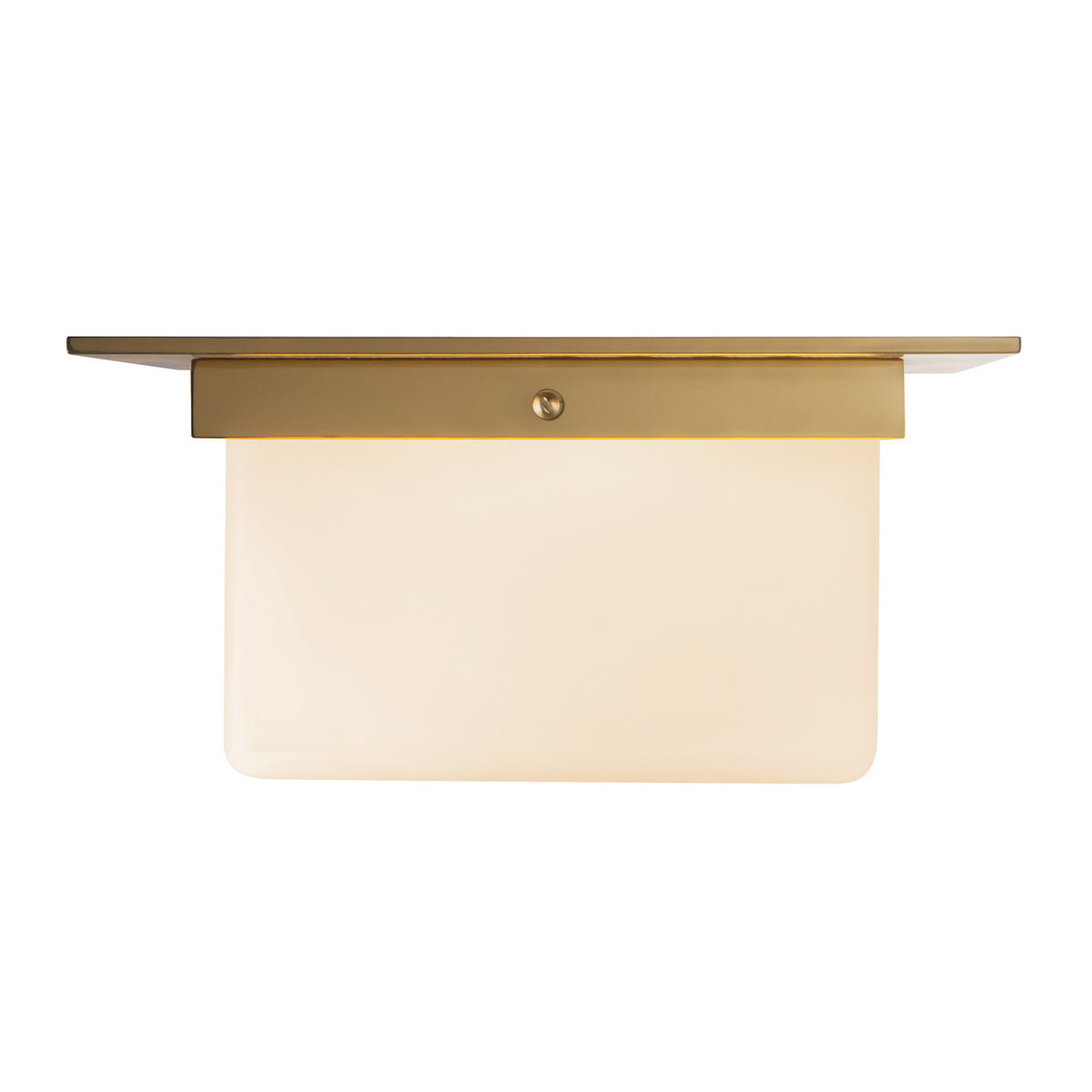 Alora - FM356115PTBOP - Two Light Flush Mount - Mineral - Patina Brass/Opal Glass