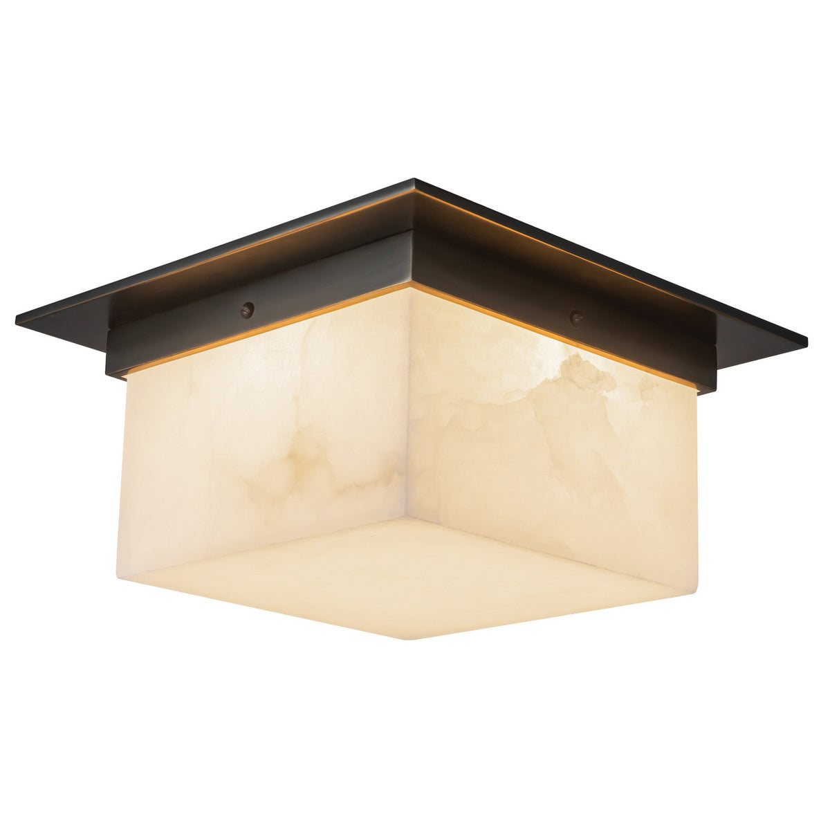 Alora - FM356115UBAR - Two Light Flush Mount - Mineral - Urban Bronze/Alabaster