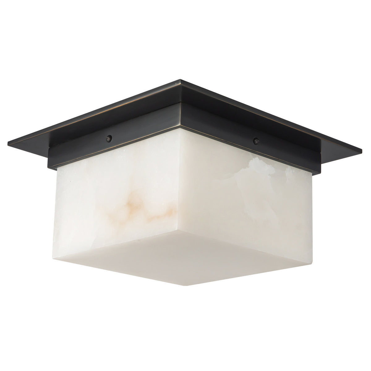 Alora - FM356115UBAR - Two Light Flush Mount - Mineral - Urban Bronze/Alabaster
