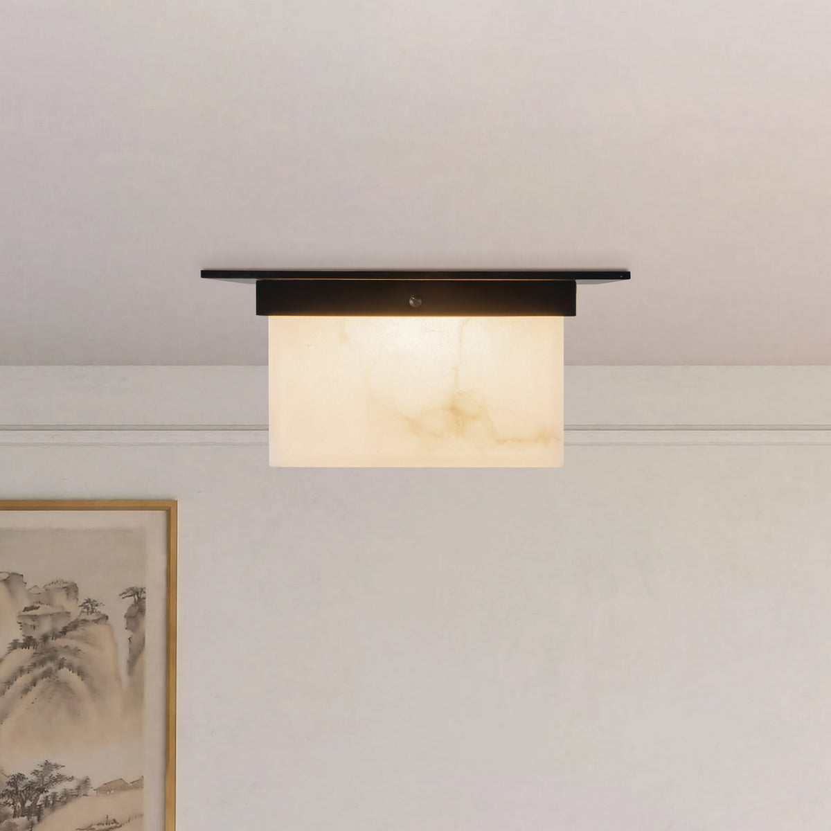 Alora - FM356115UBAR - Two Light Flush Mount - Mineral - Urban Bronze/Alabaster