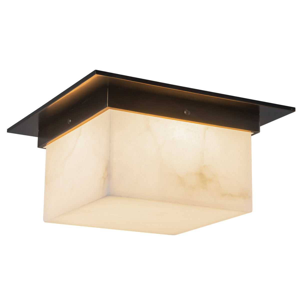 Alora - FM356115UBAR - Two Light Flush Mount - Mineral - Urban Bronze/Alabaster