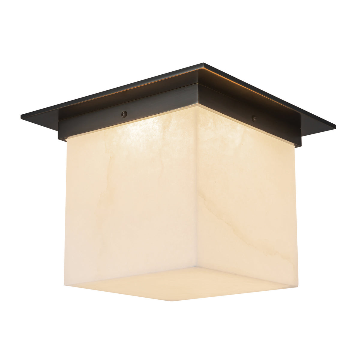Alora - FM356118UBAR - One Light Flush Mount - Mineral - Urban Bronze/Alabaster