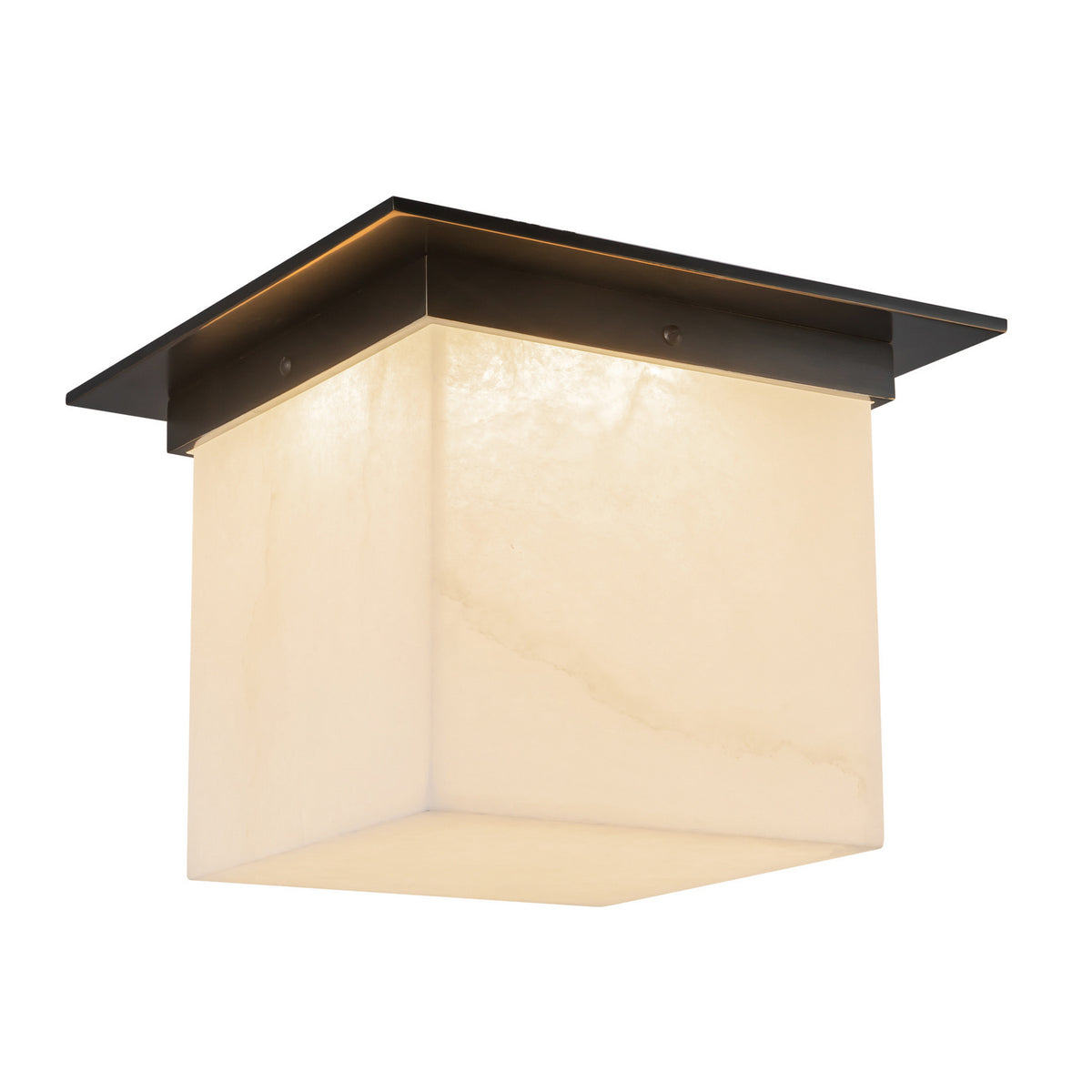 Alora - FM356118UBAR - One Light Flush Mount - Mineral - Urban Bronze/Alabaster