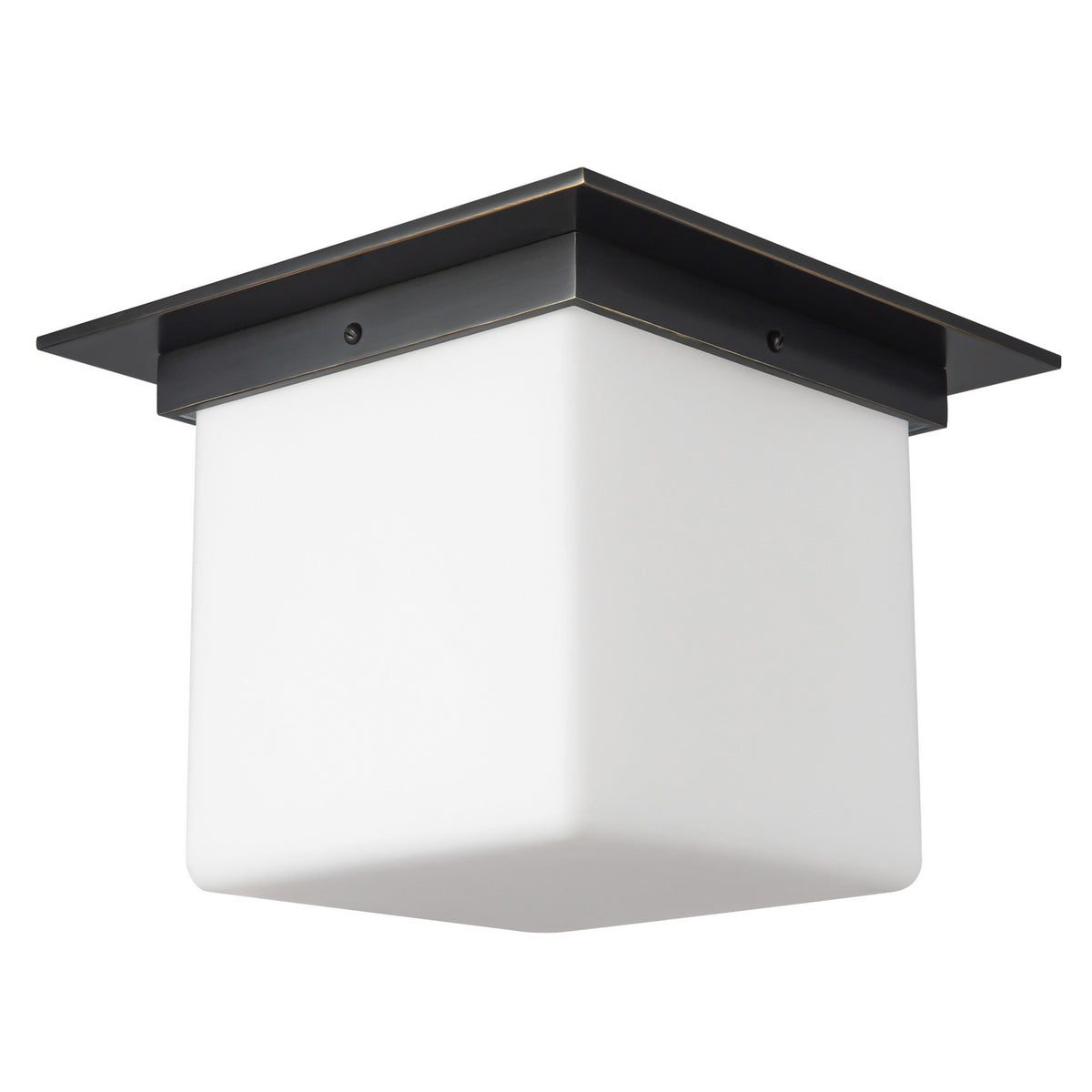 Alora - FM356118UBOP - One Light Flush Mount - Mineral - Urban Bronze/Matte Opal Glass