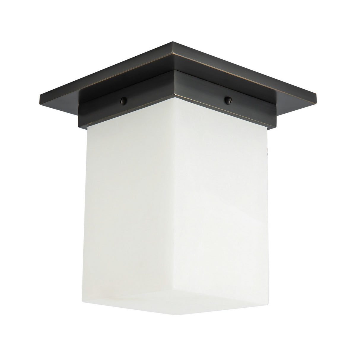 Alora - FM356808UBAR - One Light Flush Mount - Mineral - Urban Bronze/Alabaster