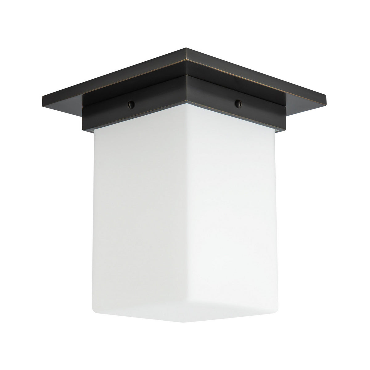 Alora - FM356808UBOP - One Light Flush Mount - Mineral - Urban Bronze/Matte Opal Glass