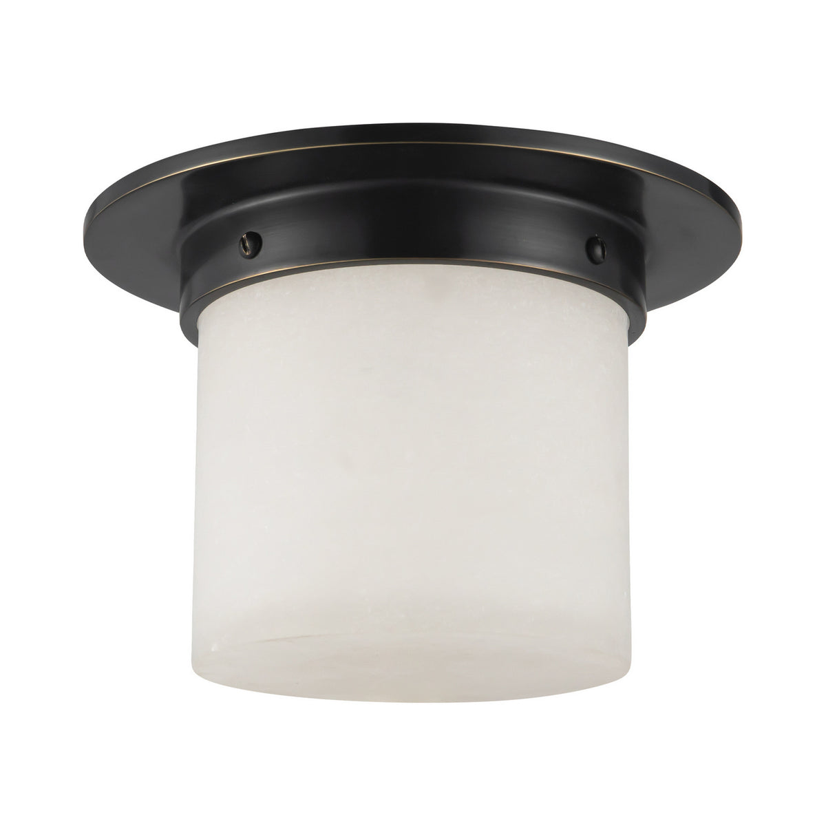 Alora - FM360085UBAR - One Light Flush Mount - Mineral - Urban Bronze/Alabaster