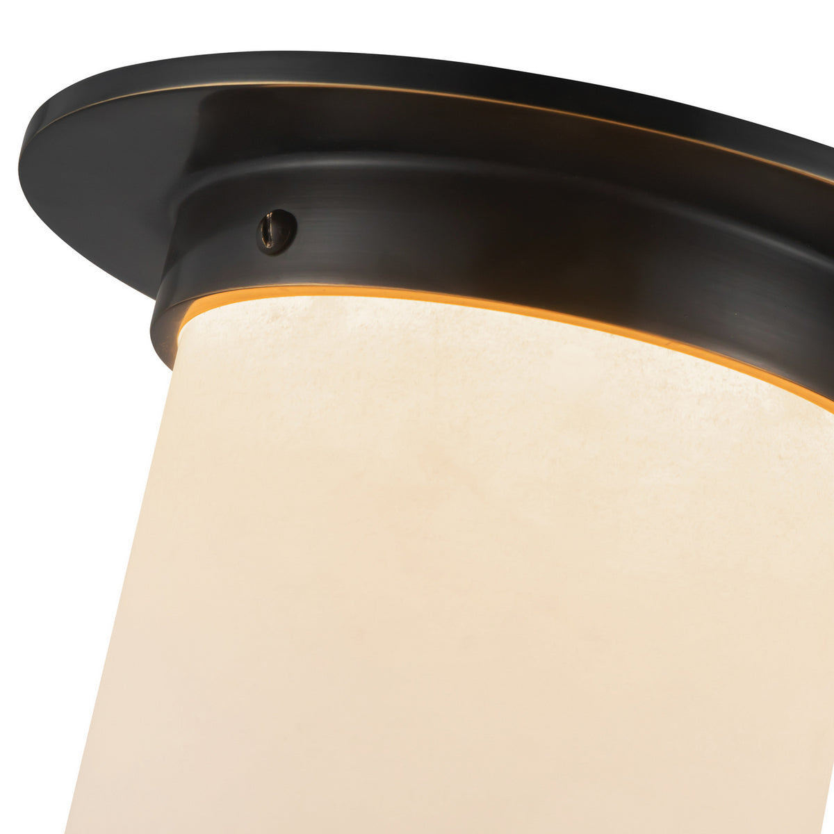 Alora - FM360085UBAR - One Light Flush Mount - Mineral - Urban Bronze/Alabaster