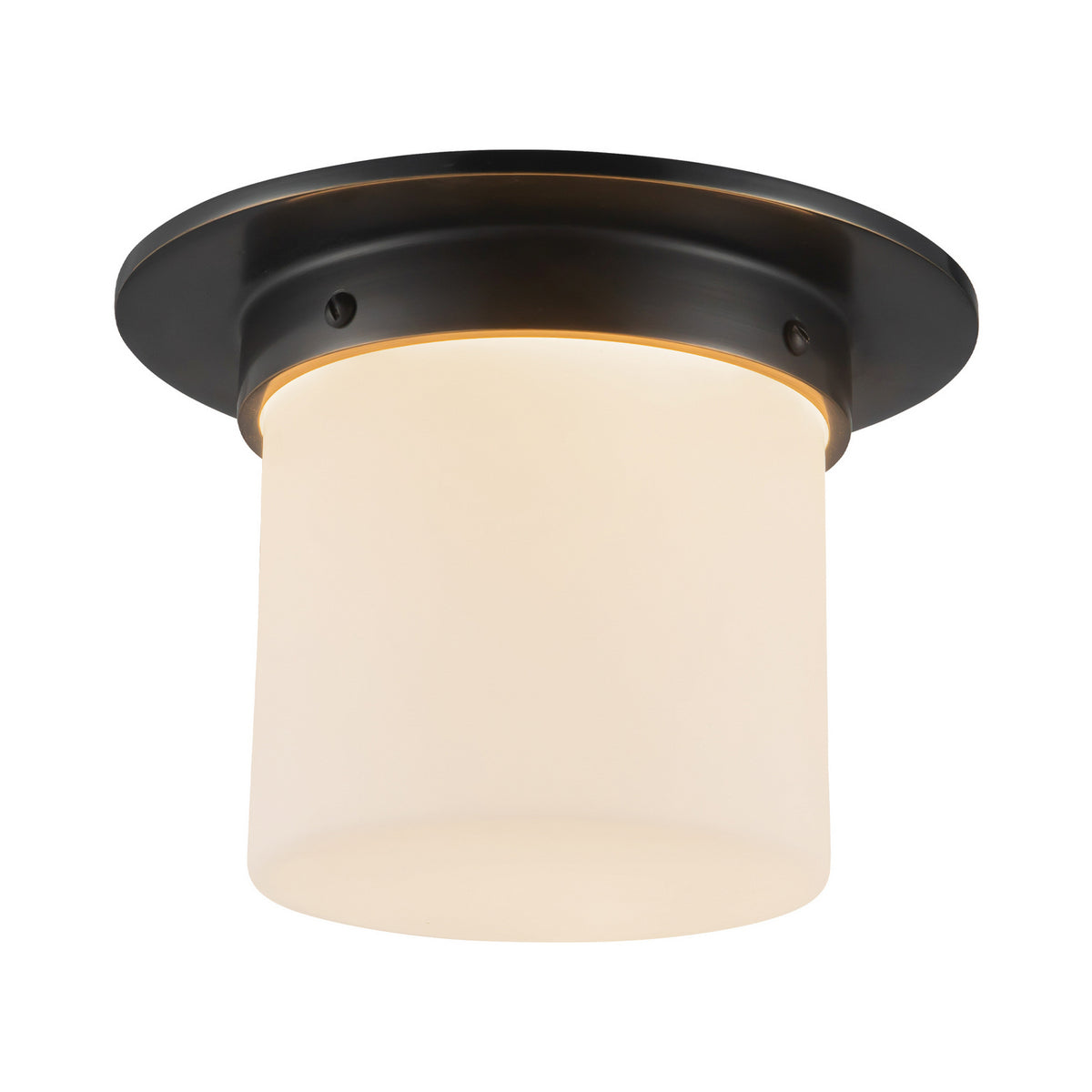 Alora - FM360085UBOP - One Light Flush Mount - Mineral - Urban Bronze/Matte Opal Glass