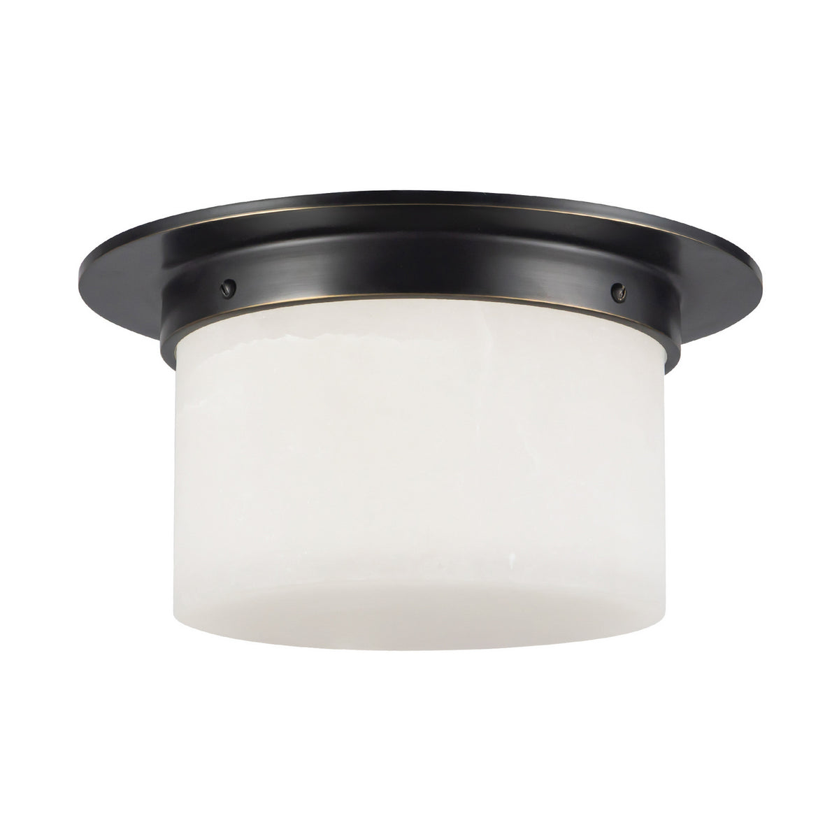 Alora - FM360115UBAR - Two Light Flush Mount - Mineral - Urban Bronze/Alabaster