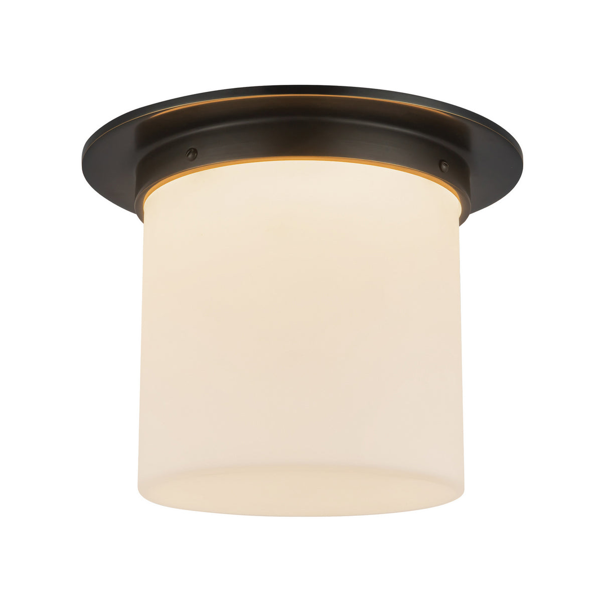 Alora - FM360118UBOP - One Light Flush Mount - Mineral - Urban Bronze/Matte Opal Glass