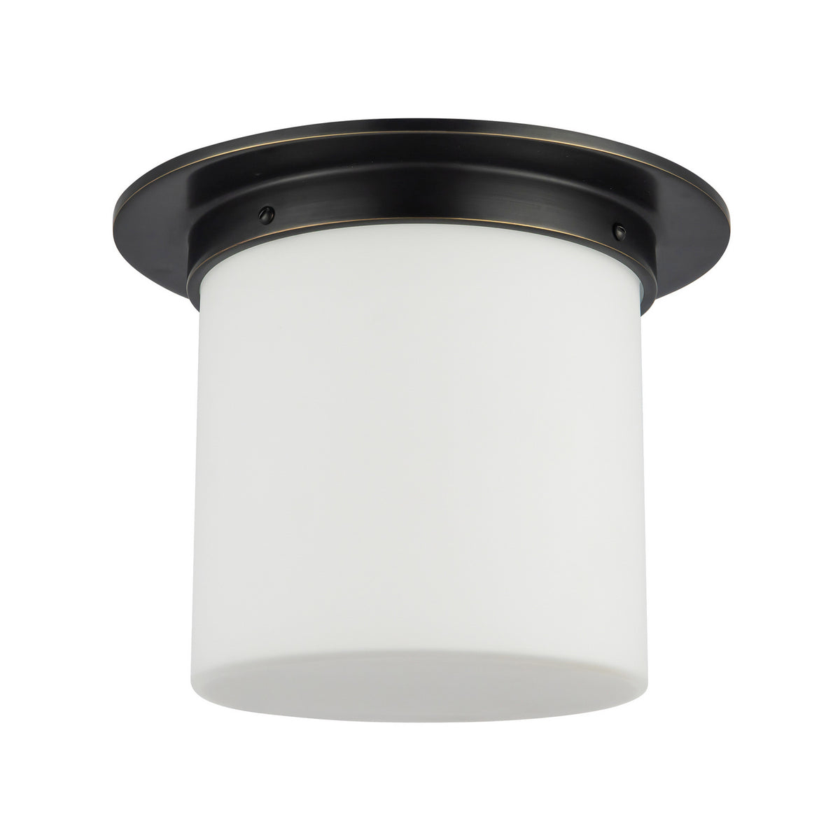 Alora - FM360118UBOP - One Light Flush Mount - Mineral - Urban Bronze/Matte Opal Glass
