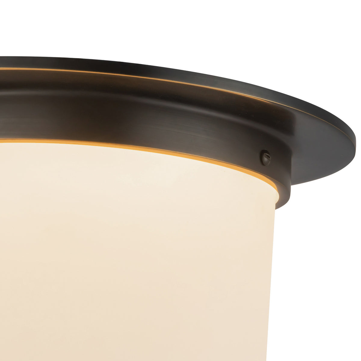 Alora - FM360118UBOP - One Light Flush Mount - Mineral - Urban Bronze/Matte Opal Glass