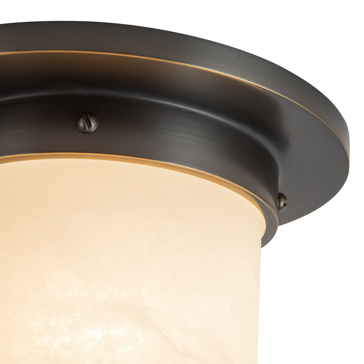 Alora - FM360808UBAR - One Light Flush Mount - Mineral - Urban Bronze/Alabaster