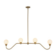 Alora - LP408148BG - Four Light Linear Pendant - Beckett - Brushed Gold