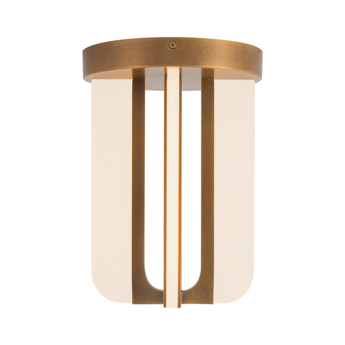 Alora - SF336508VB - LED Semi-Flush Mount - Anders - Vintage Brass