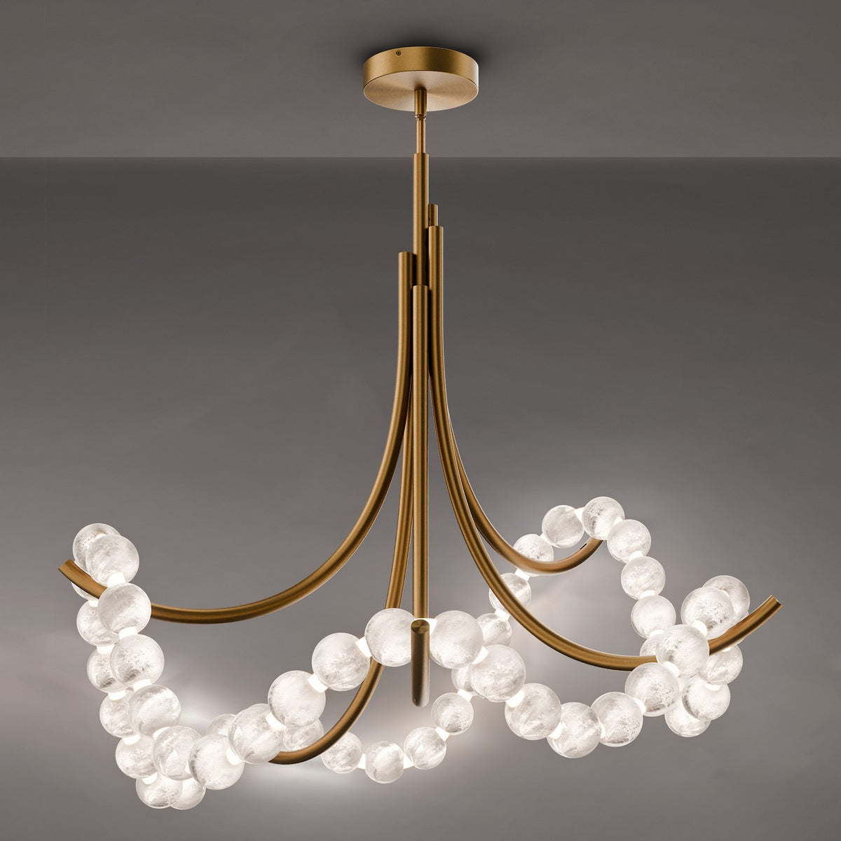 Modern Forms - FM-50437-AB - LED Semi-Flush Mount - Parel - Aged Brass