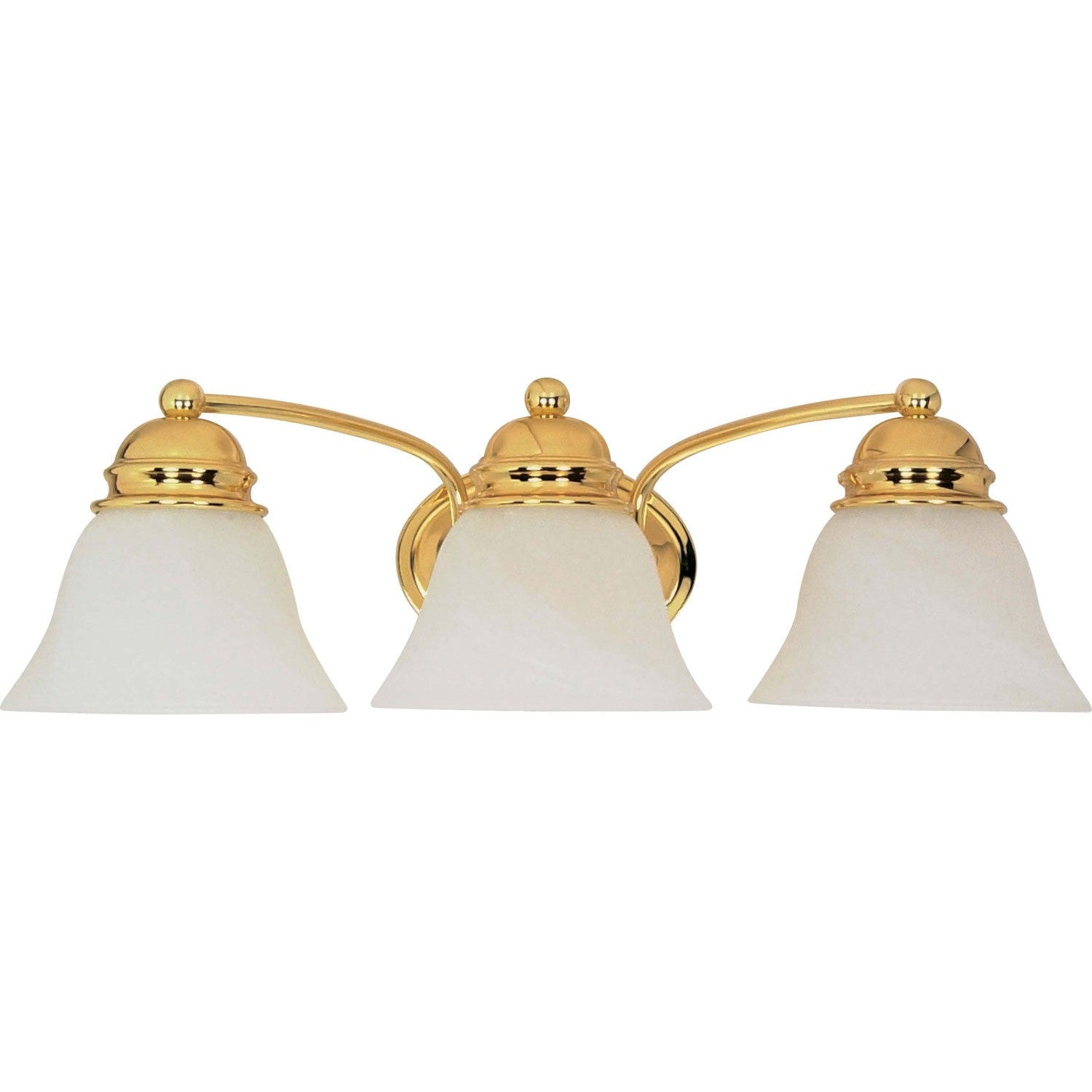 Nuvo Lighting - 60-350 - Three Light Vanity - Empire - Polished Brass