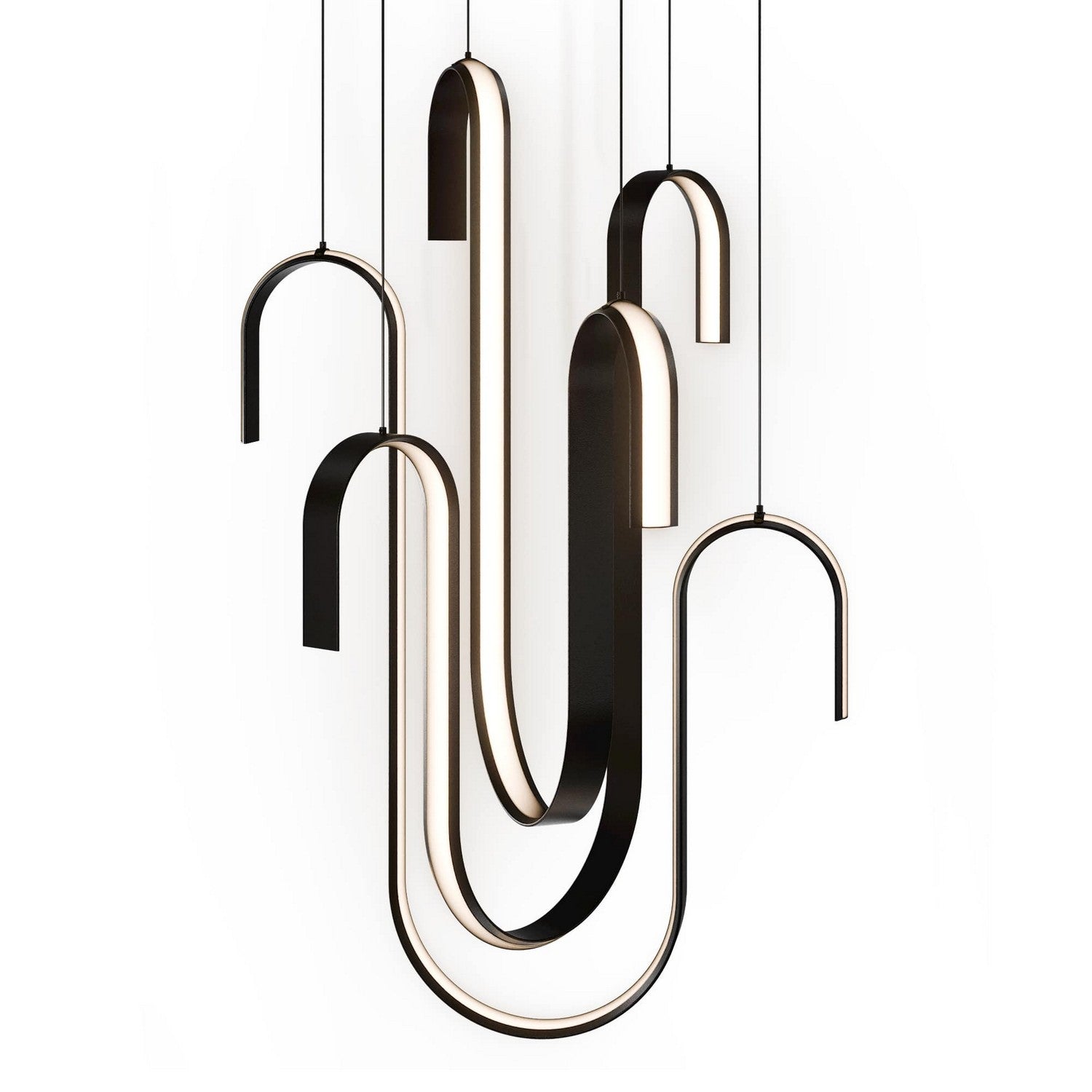 Modern Forms - PD216640-BK - LED Pendant - Seahorse - Black