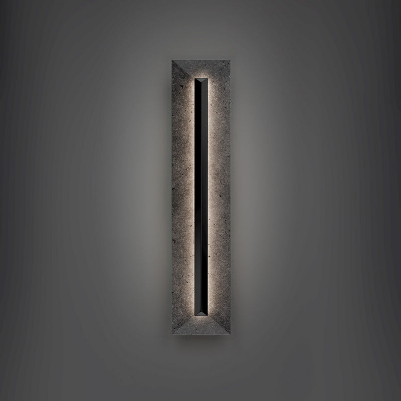 Modern Forms - WSW218628-BV/BK - LED Outdoor Wall Sconce - Bell Tower - Basalt Stone/Black