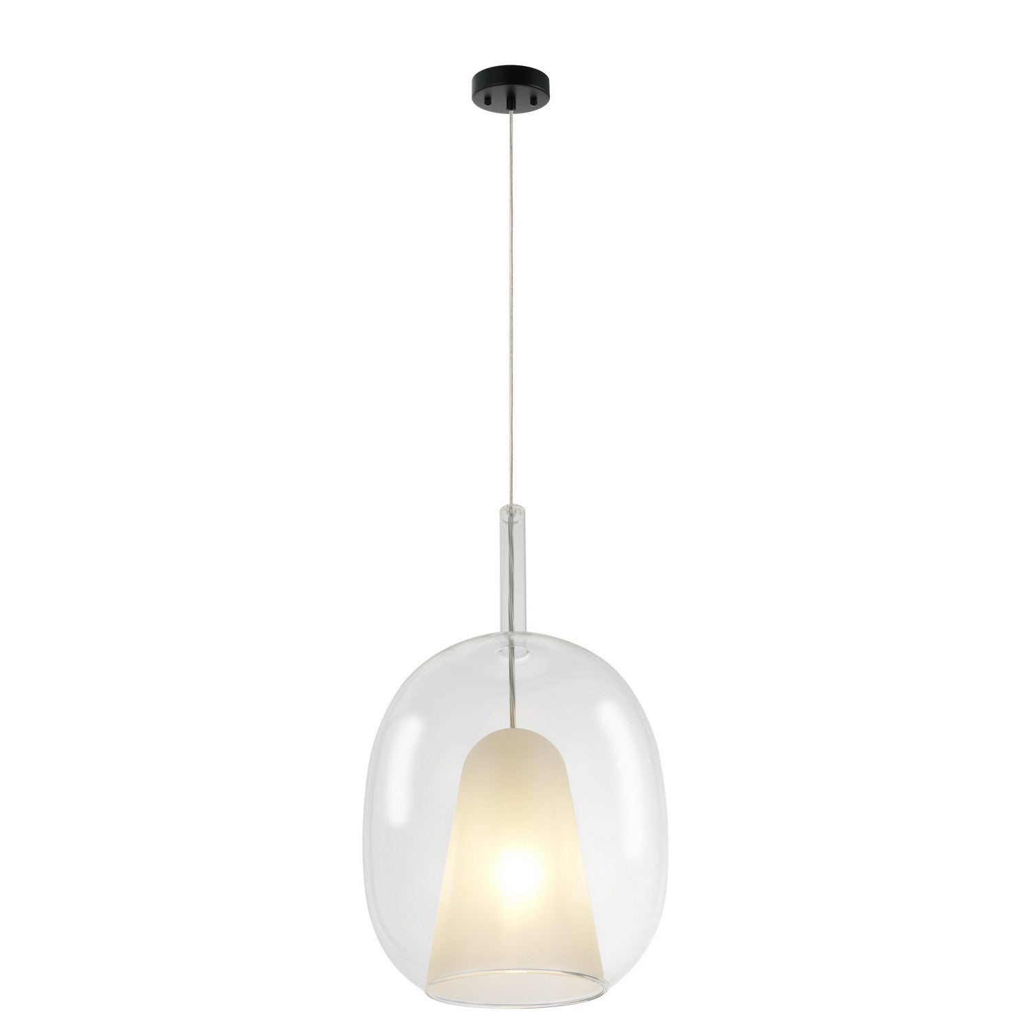 Artcraft - AC11219CL - One Light Pendant - Dusk - Black
