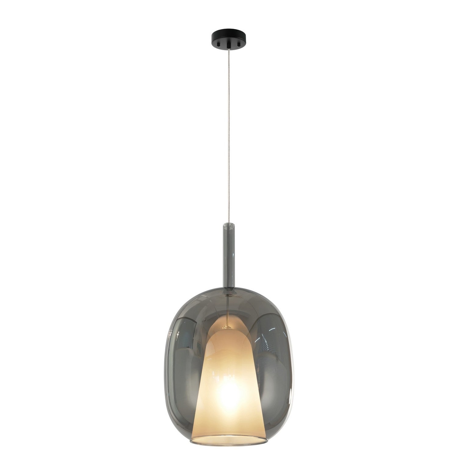 Artcraft - AC11219SM - One Light Pendant - Dusk - Black