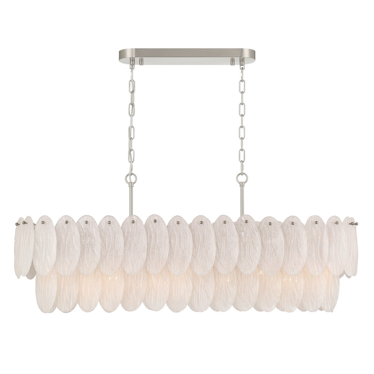 Artcraft - AC12264SN - Nine Light Island Chandelier - Serena - Satin Nickel