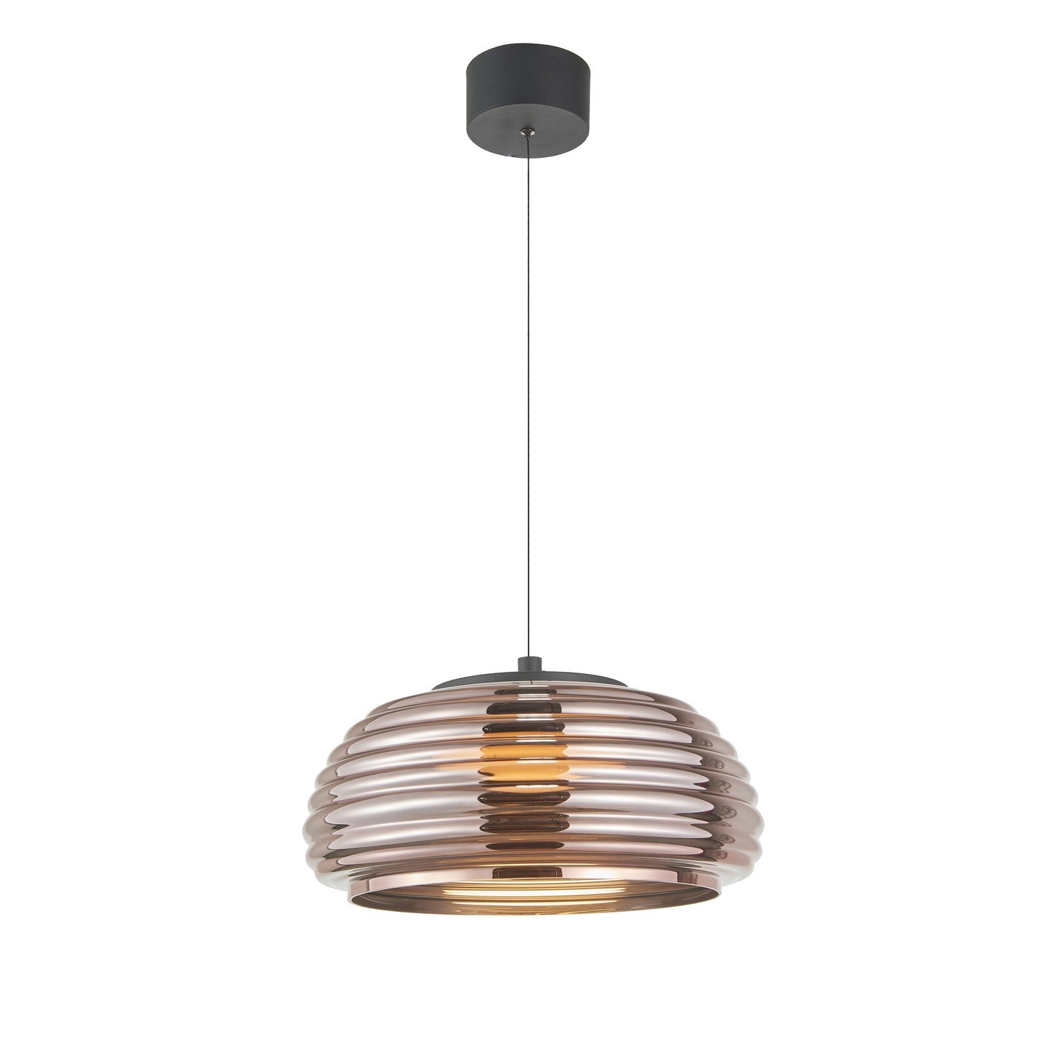 Artcraft - AC5011EC - LED Pendant - Haze - Black/Espresso Copper