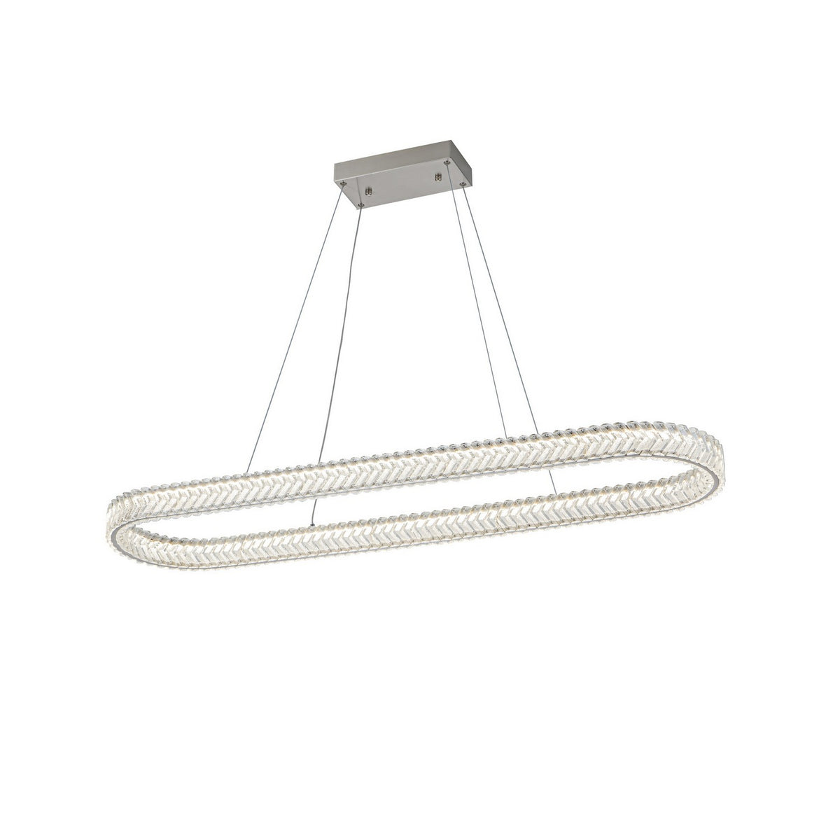 Artcraft - AC5054BN - LED Island Pendant - Chevron - Brushed Nickel