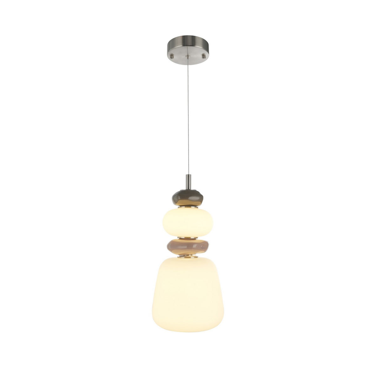 Artcraft - AC5071SN - LED Pendant - Strata - Satin Nickel