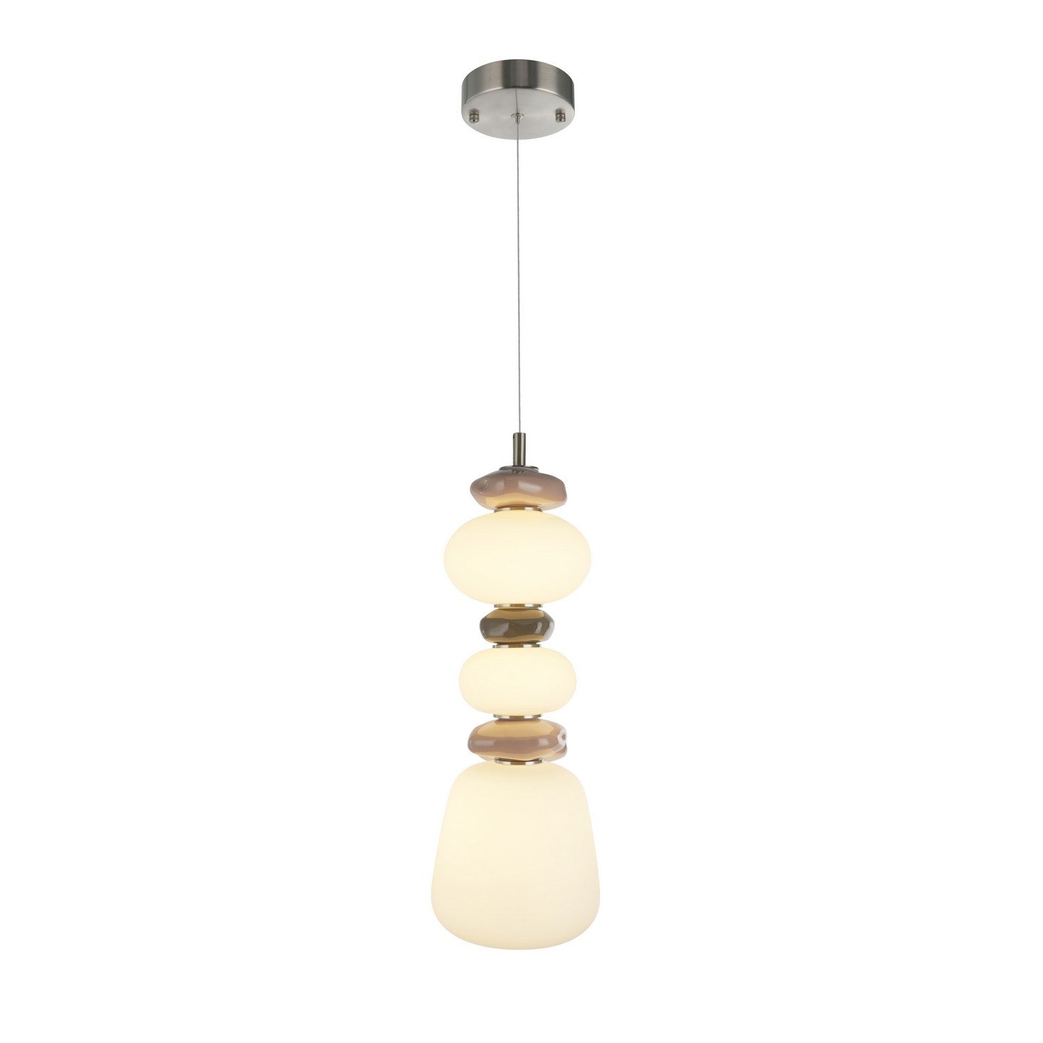 Artcraft - AC5072SN - LED Pendant - Strata - Satin Nickel