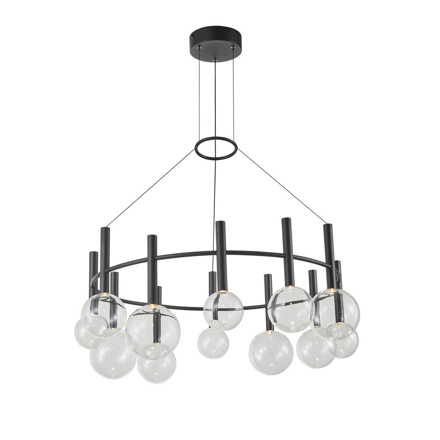 Artcraft - AC6852BK - LED Chandelier - Terra - Black