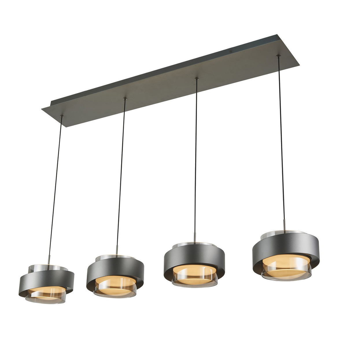 Artcraft - AC6984GR - LED Island Pendant - Axis - Graphite