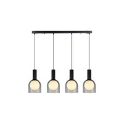 Artcraft - SC13384BK - Four Light Island Pendant - Juna - Black