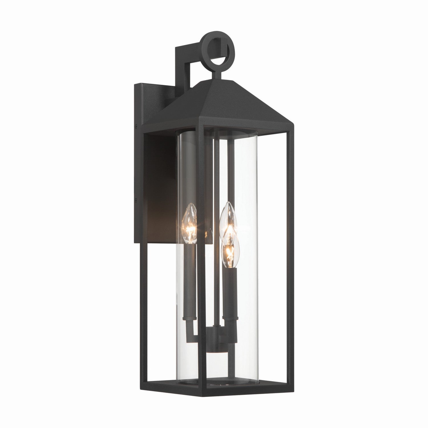 Artcraft - AC8982BK - Three Light Outdoor Lantern - Portside - Black